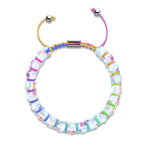 Spectre | Supernova arc-en-ciel | Bracelet Verre Double Galaxie